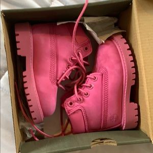 Baby girl pink Timberlands
